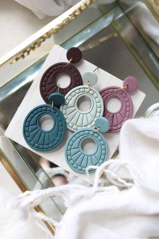 High Noon Polymer Clay Boho Earrings | Choose Your Colour