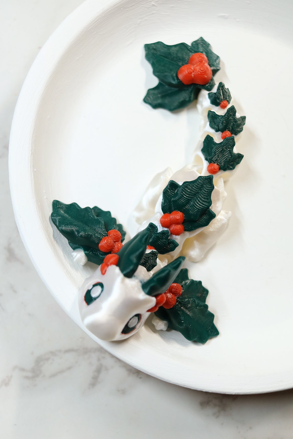 Winter Themed 3d Printed Fidget Pets | Frosty or Holly