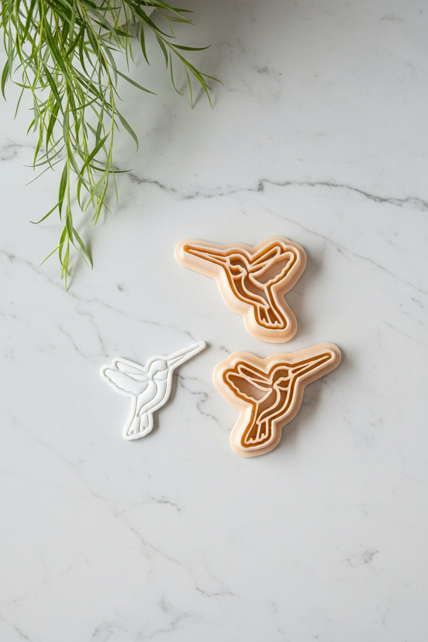 Hummingbird Polymer Clay Earring Cutter Set
