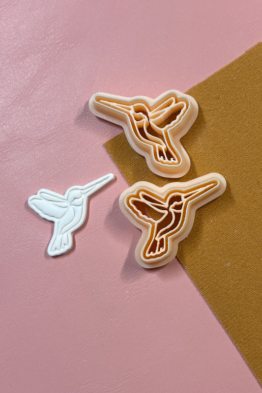 Hummingbird Polymer Clay Earring Cutter Set