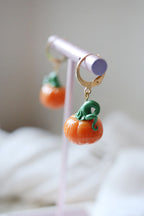 Lil Pumpkin Polymer Clay Earrings