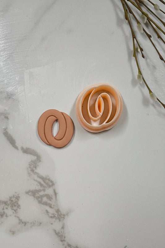 Knotted Oval Polymer Clay Cutter