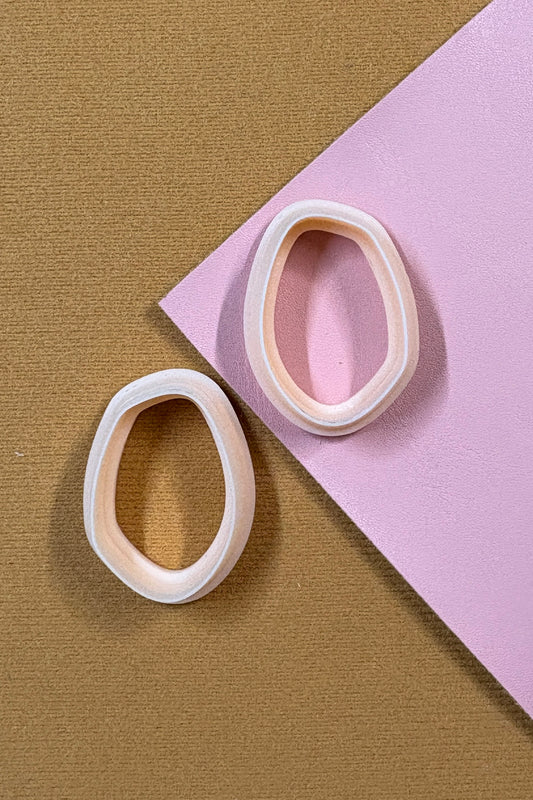 Large Organic Pebble Polymer Clay Cutter Set