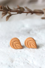 Leaflet Stud Earrings | Choose Your Colour - Petal & Posy