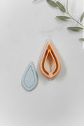 Double Teardrop Polymer Clay Cutter