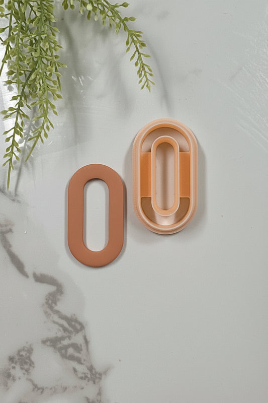 Long Narrow Oval Polymer Clay Cutter