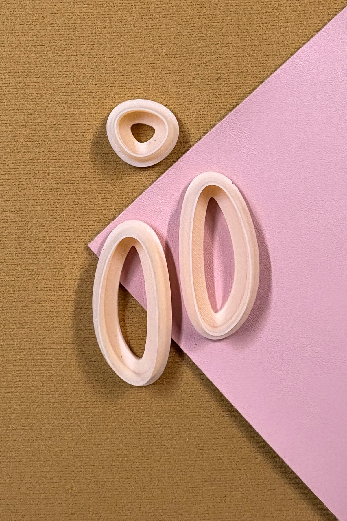 Elongated Pebble Polymer Clay Cutter Set