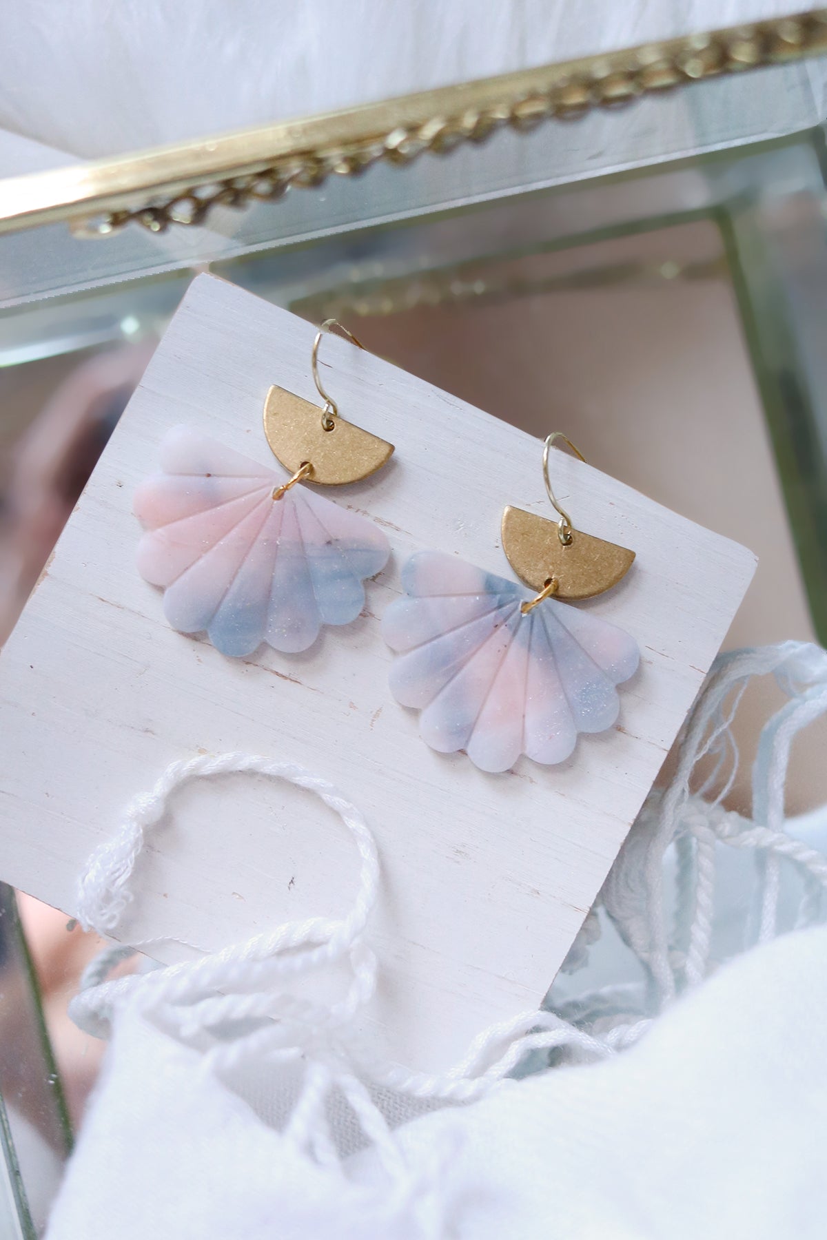 Lost Lagoon Polymer Clay Earrings