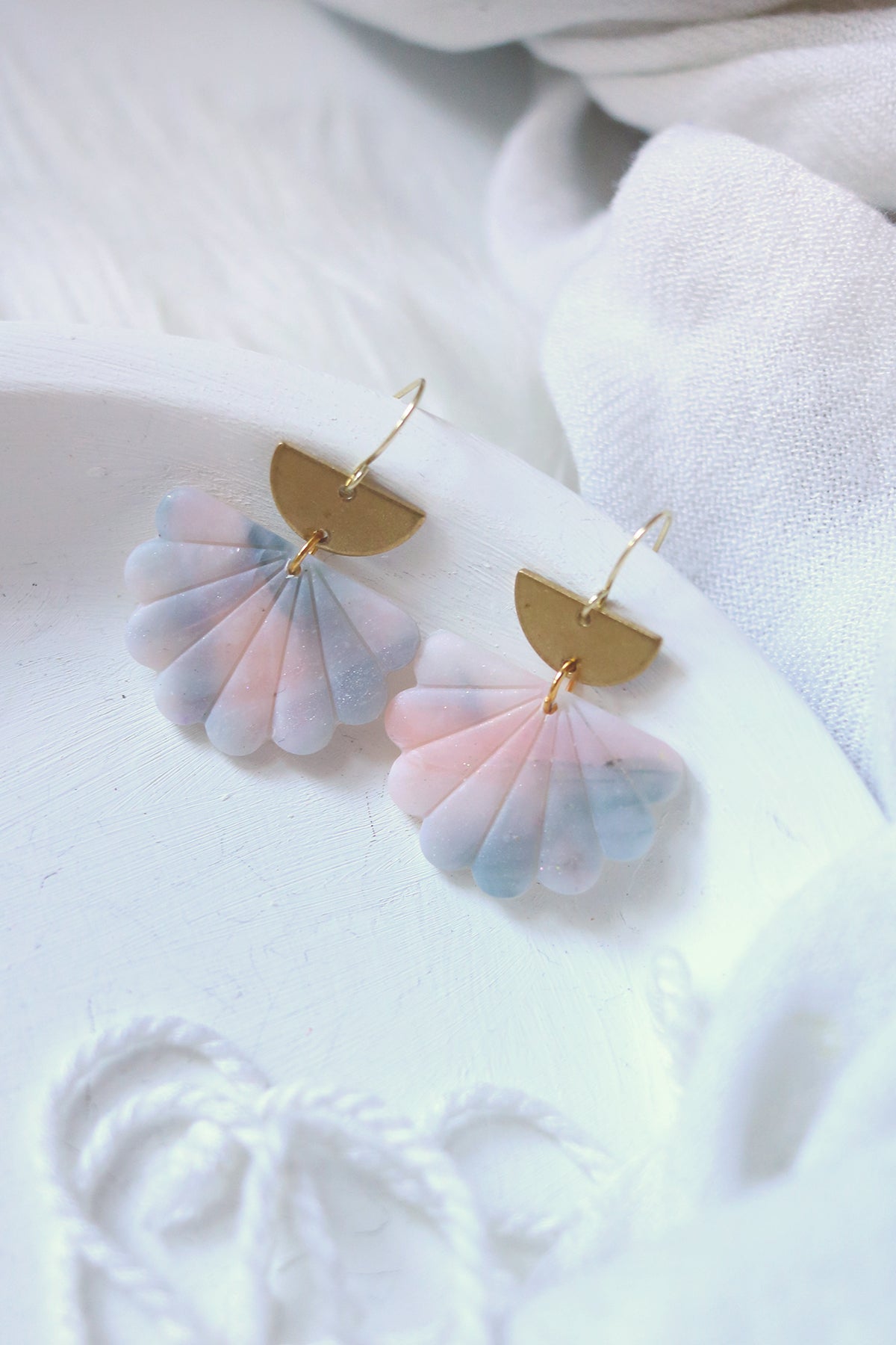 Lost Lagoon Polymer Clay Earrings