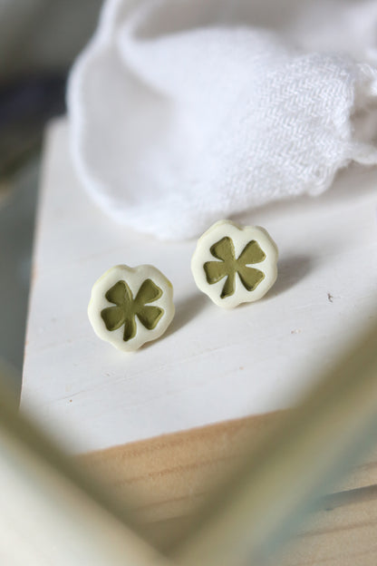 Lucky Studs Polymer Clay Earrings