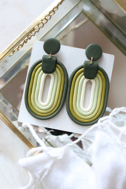 Lucky Orbit Polymer Clay Earrings