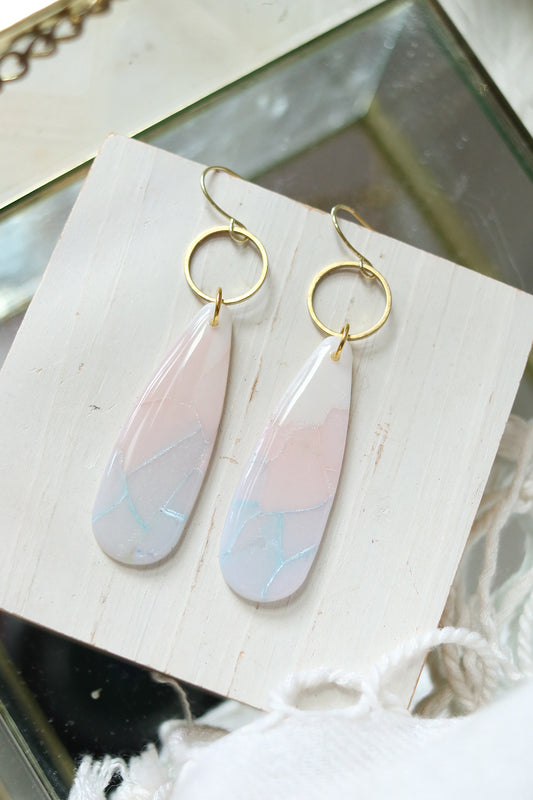Misty Morning Polymer Clay Earrings