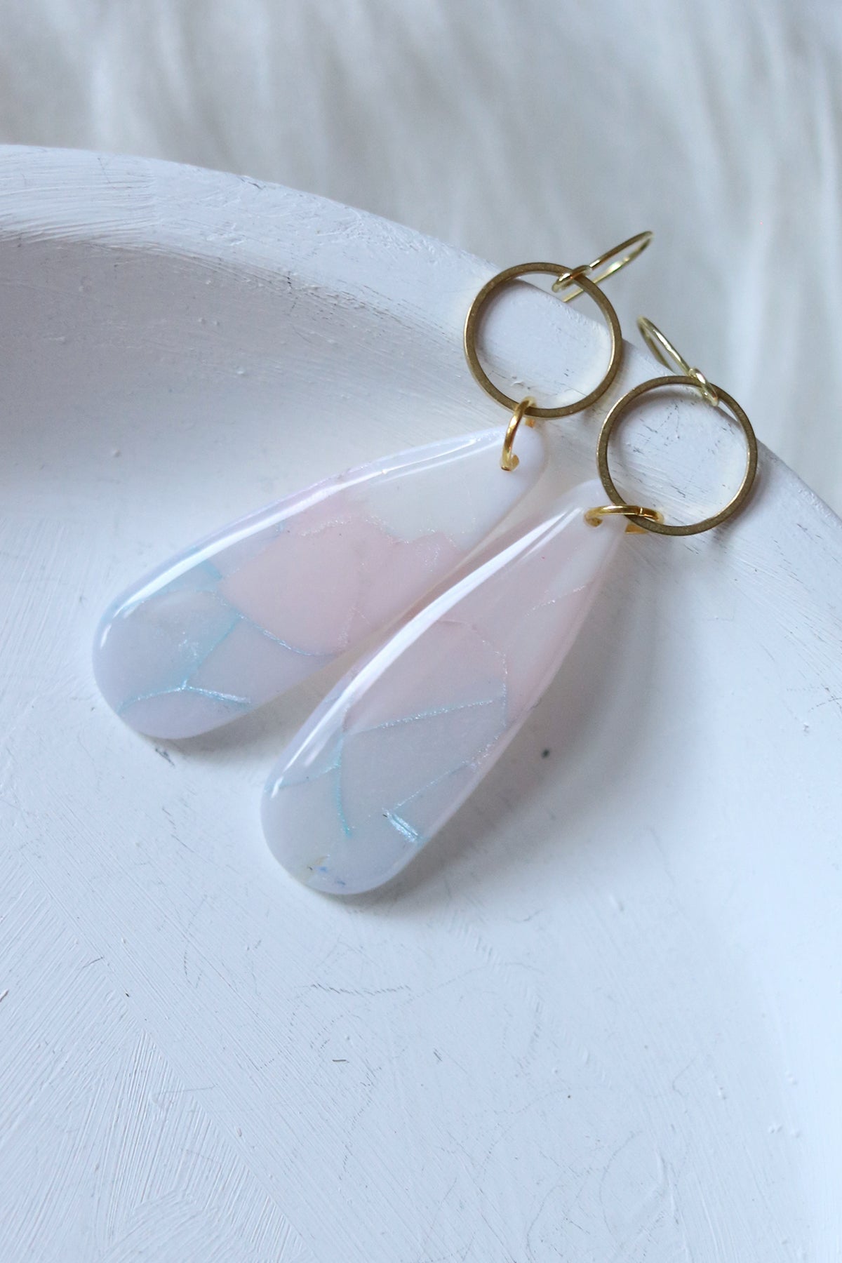 Misty Morning Polymer Clay Earrings