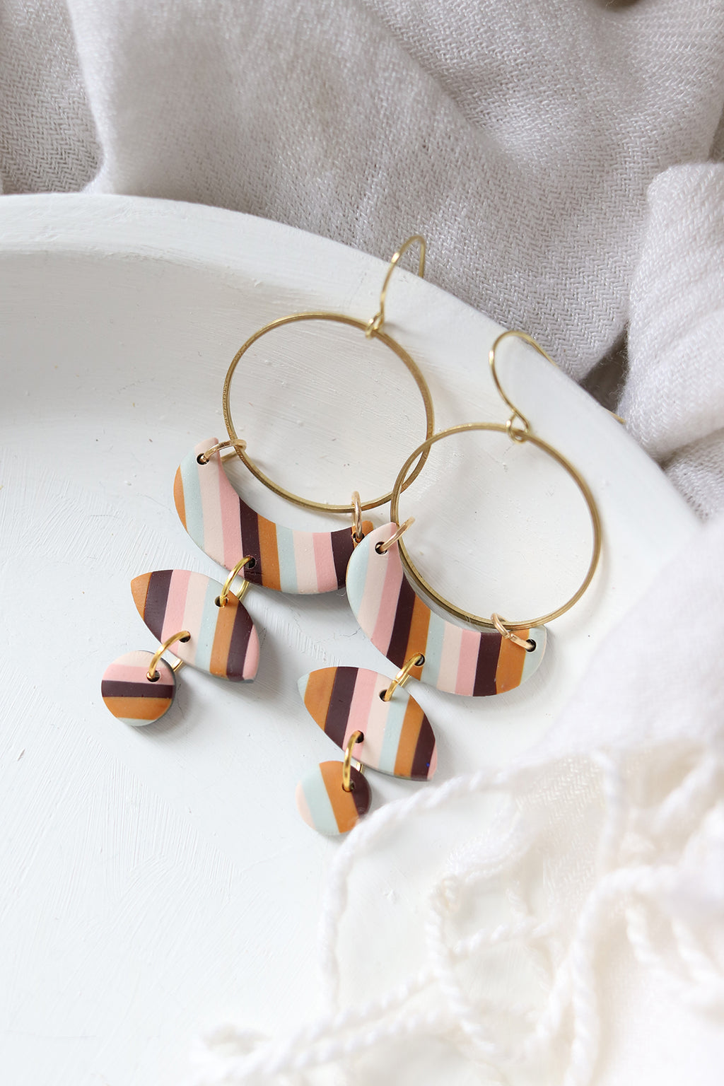 Moon Cycle Polymer Clay Earrings | September 2025