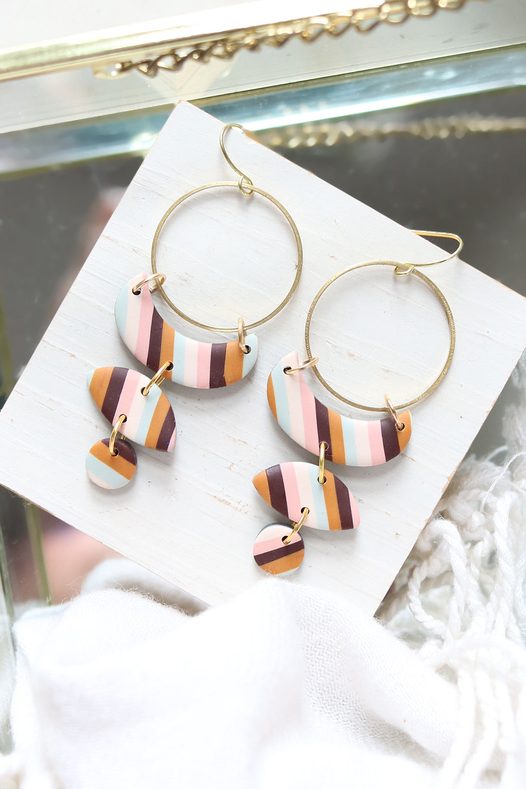Moon Cycle Polymer Clay Earrings | September 2025
