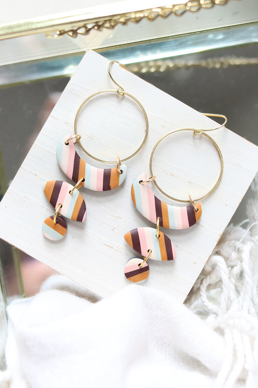 Moon Cycle Polymer Clay Earrings | September 2025