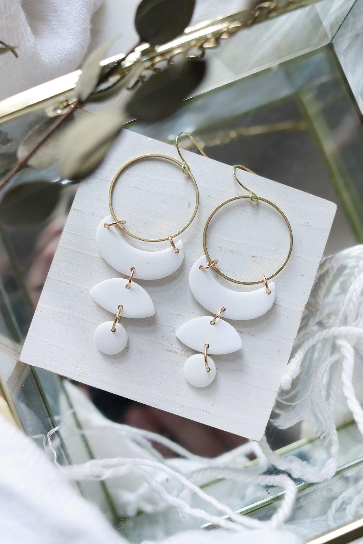 Moon Cycle Earrings | Signature Colours | Choose Your Shade - Petal & Posy