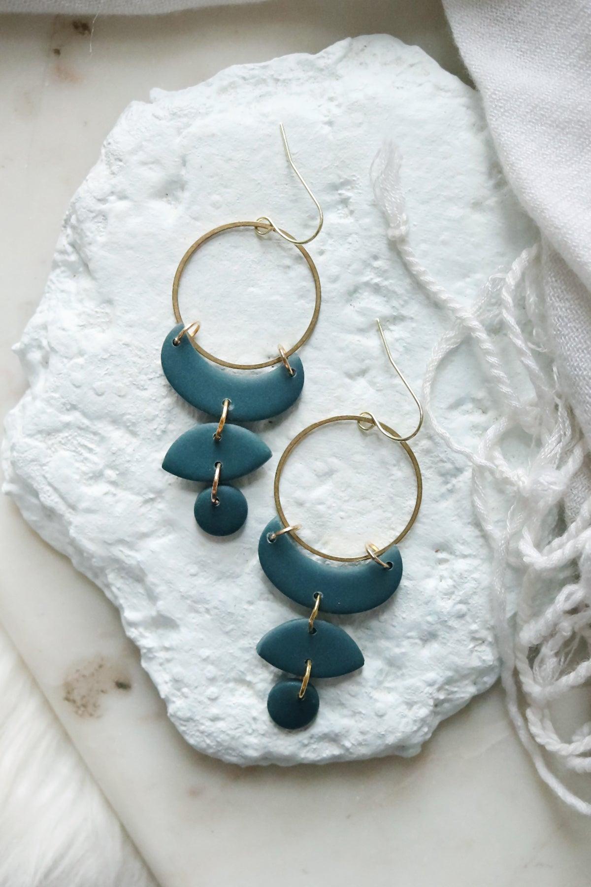 Moon Cycle Earrings | Signature Colours | Choose Your Shade - Petal & Posy