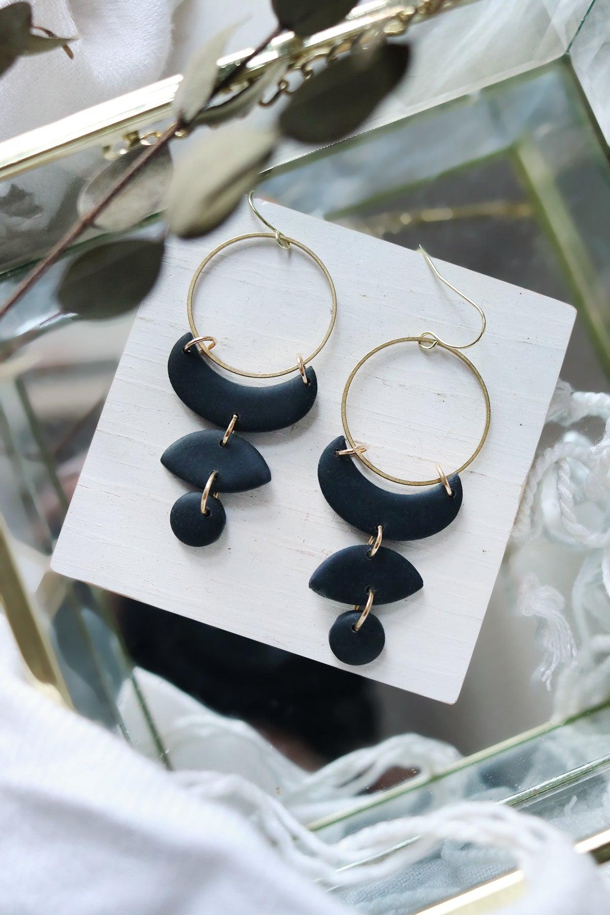 Moon Cycle Earrings | Signature Colours | Choose Your Shade - Petal & Posy