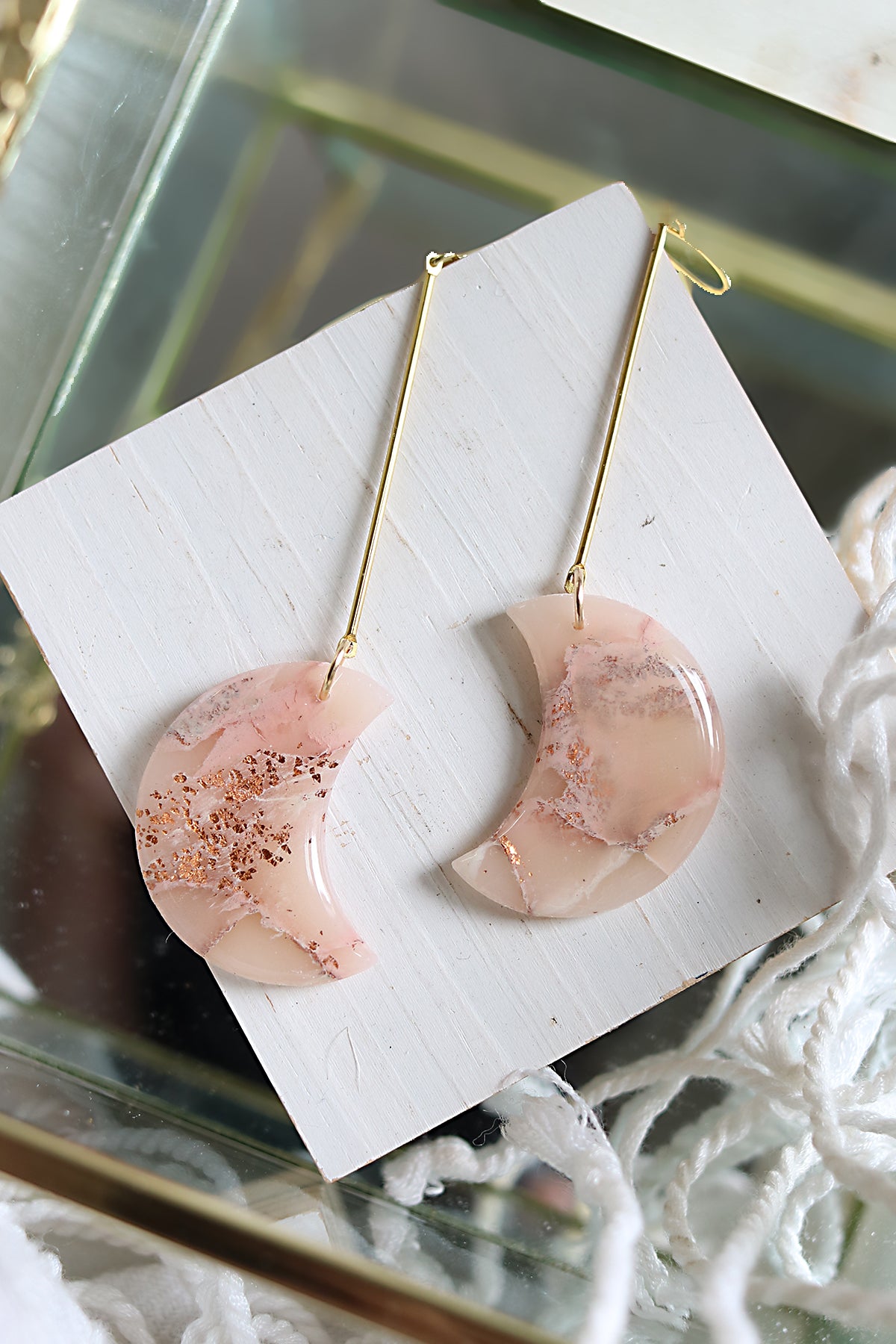 Sea of Tranquility Moons in Morganite