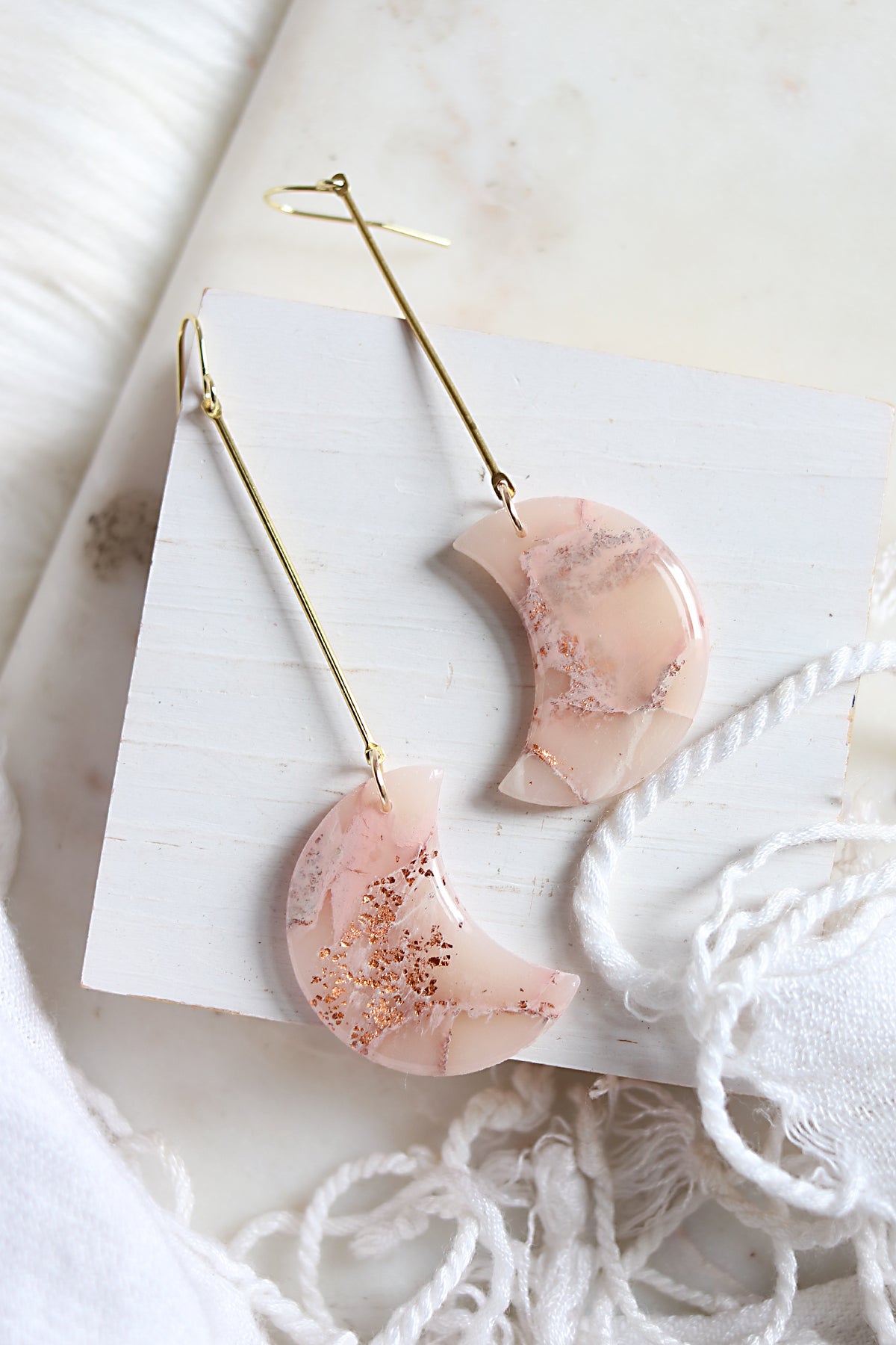 Sea of Tranquility Moons in Morganite