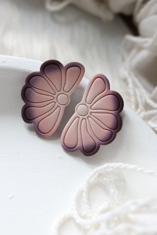 Nightshade Polymer Clay Statement Stud Earrings