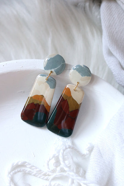 No Mountain High Enough Polymer Clay Earrings