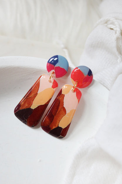 Sundown Valley Polymer Clay Earrings