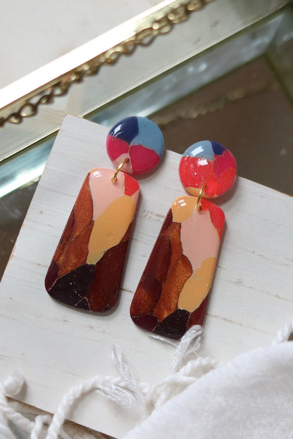 Sundown Valley Polymer Clay Earrings