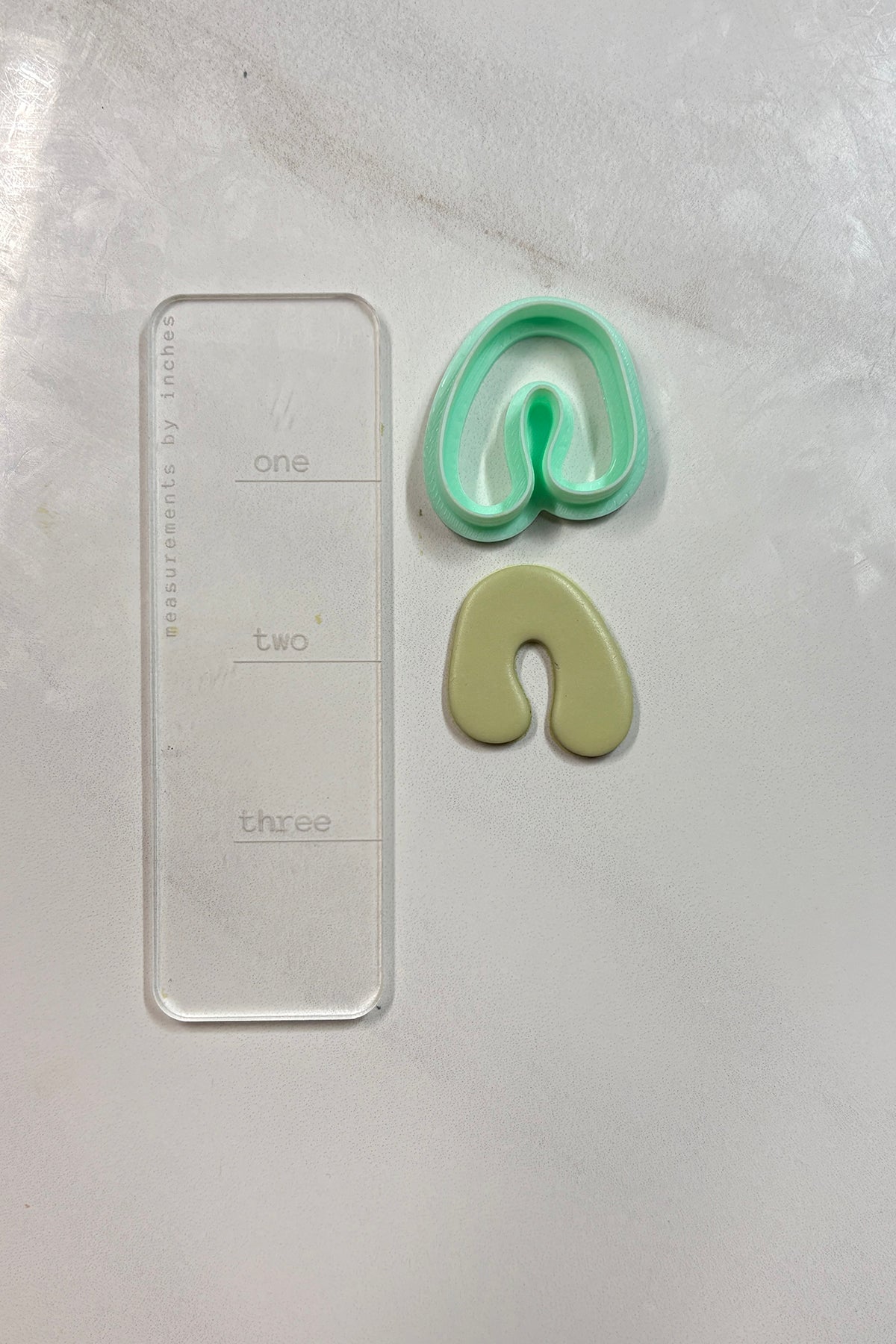 Organic Offset Arch Polymer Clay Cutter