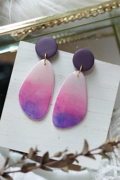 Sugar Plum Polymer Clay Earrings