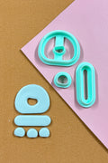 Organic Stacked Pebble Shaped Polymer Clay Cutter Set