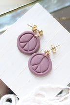 Give Peace a Chance Polymer Clay Earrings | Choose Your Colour
