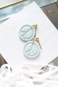 Give Peace a Chance Polymer Clay Earrings | Choose Your Colour