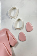Organic Pebble Shape Polymer Clay Cutter Set - Petal & Posy