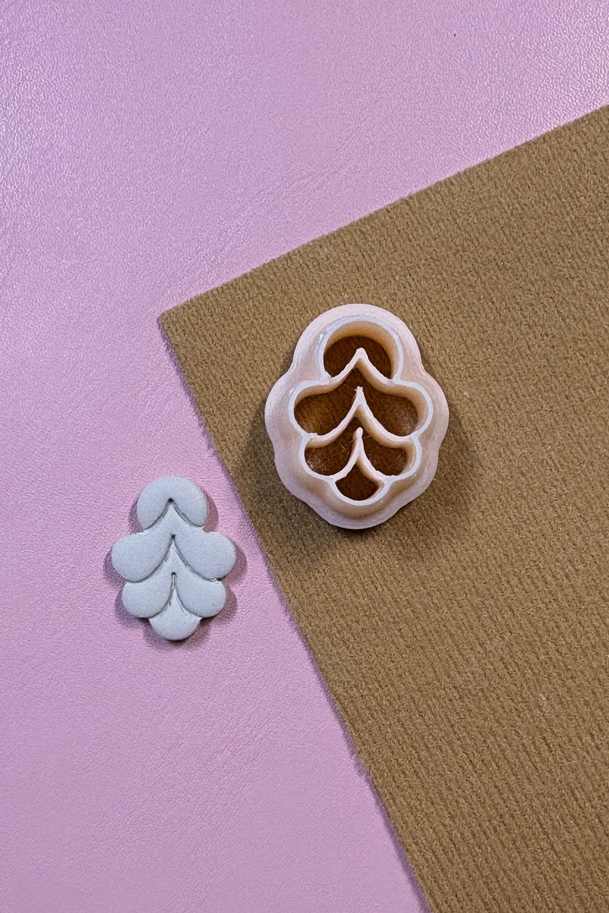 Petite Plume Polymer Clay Earring Cutter