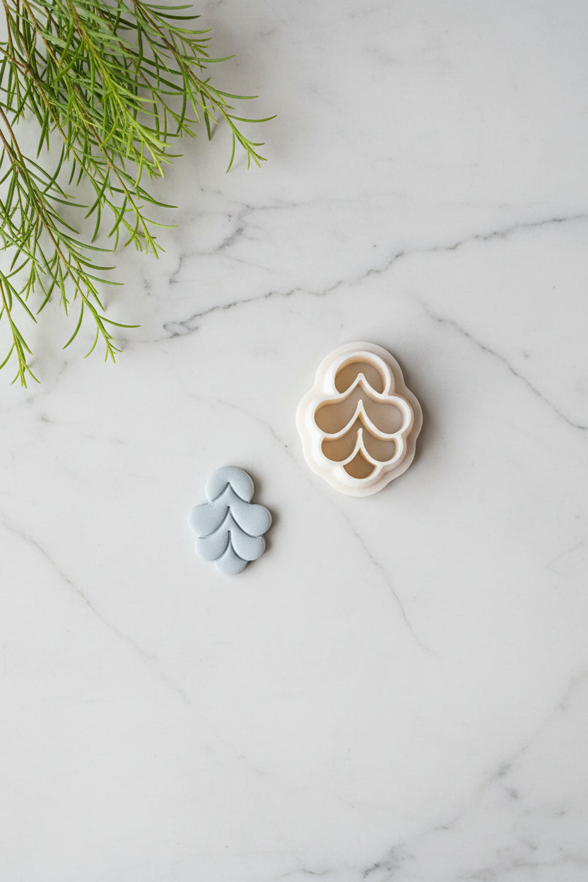 Petite Plume Polymer Clay Earring Cutter