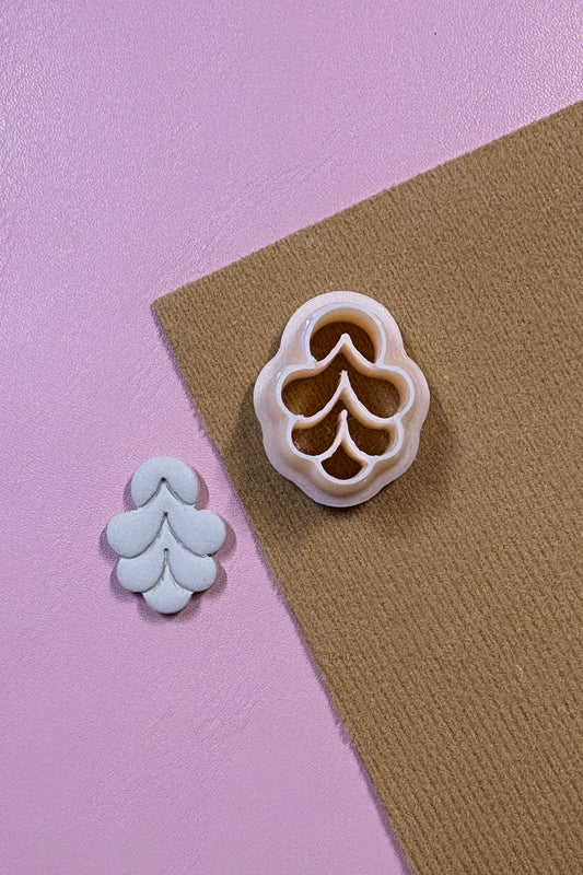 Petite Plume Polymer Clay Earring Cutter