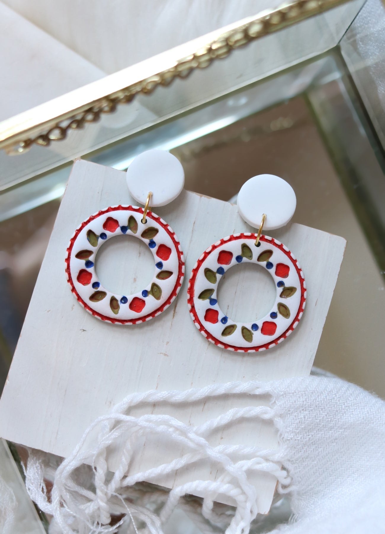 Picnic in the Park Polymer Clay Earrings