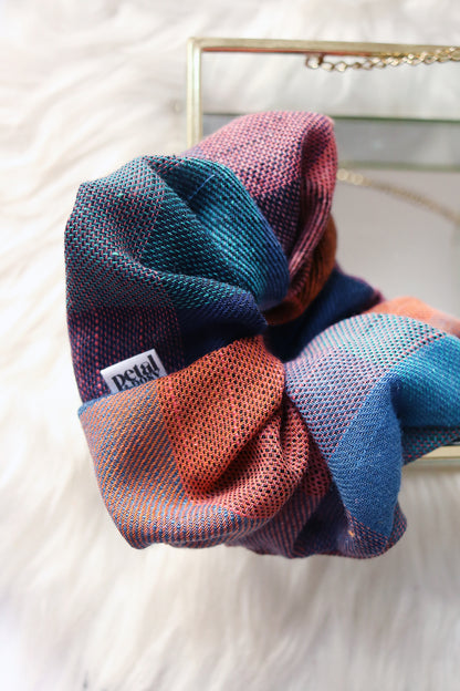 Tartan Super Fluff Scrunchie