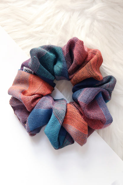 Tartan Super Fluff Scrunchie