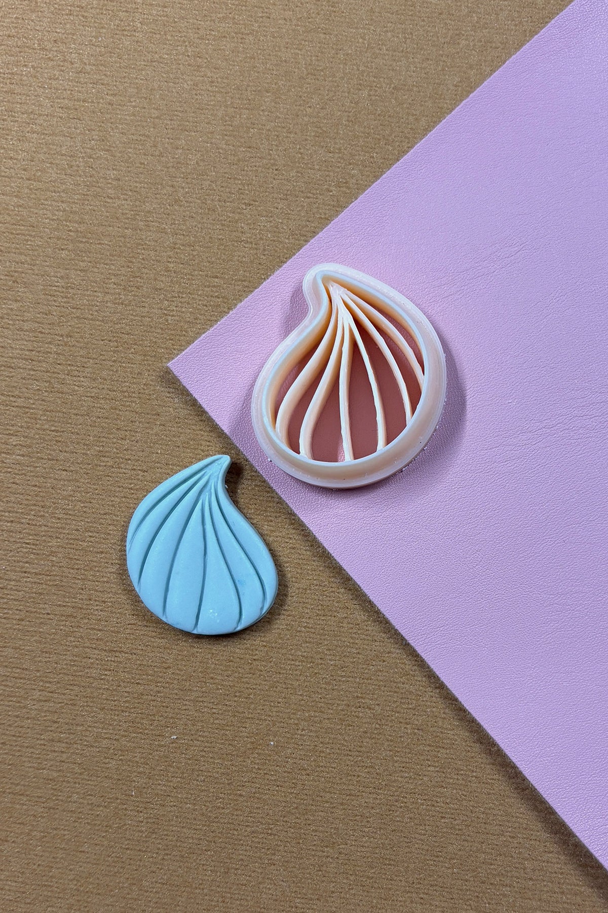 Plume Teardrop Polymer Clay Cutter Set