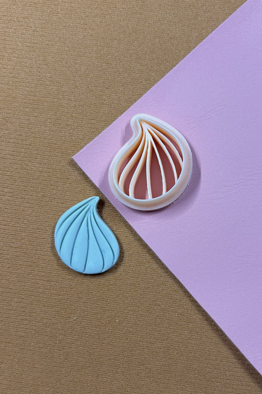 Plume Teardrop Polymer Clay Cutter Set