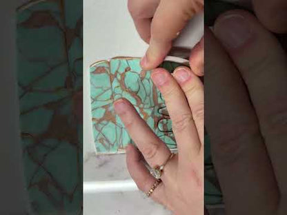 Chrysoprase Polymer Clay Earrings