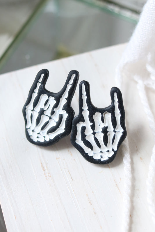 Prince of Darkness Polymer Clay Stud Earrings