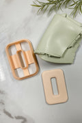Rounded Rectangle Polymer Clay Cutter - Petal & Posy