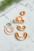 Saddle Shaped Dangle Bezel Polymer Clay Cutter Set