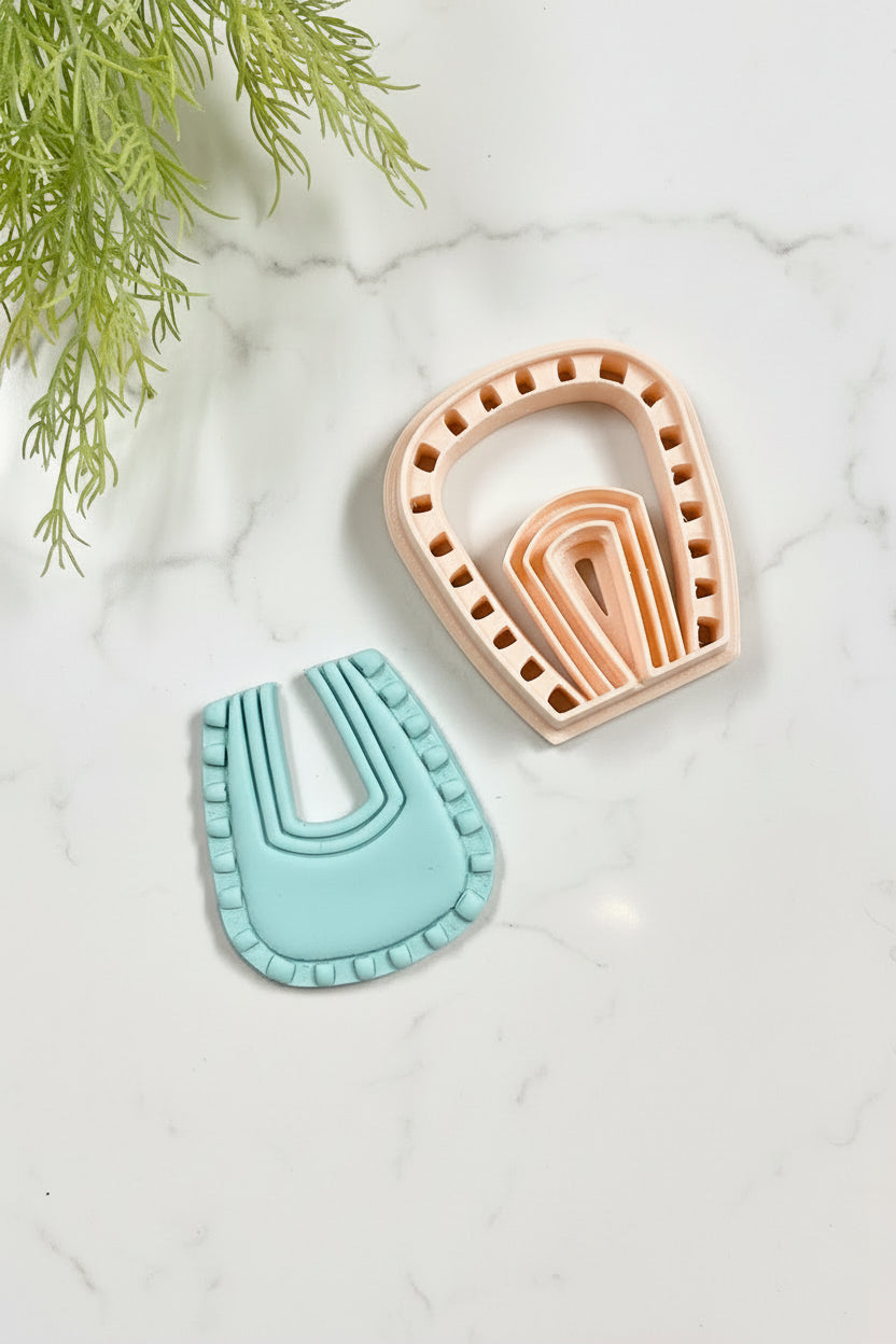 Boho Saddle Shaped Polymer Clay Cutter