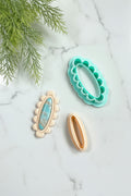 Scalloped Oval Bezel Polymer Clay Cutter Set