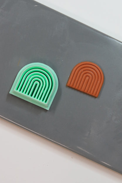 Short Rainbow Embossing Arch Polymer Clay Cutter